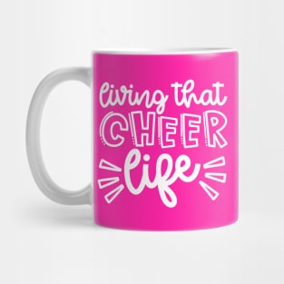 Living That Cheer Life Cheerleader Cheer Mom Cute Mug